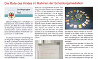 Die Rolle des Kindes im Rahmen der Scheidungsmediation