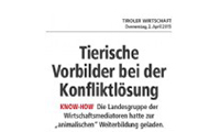 Tierische Vorbilder bei der Konfliktlösung